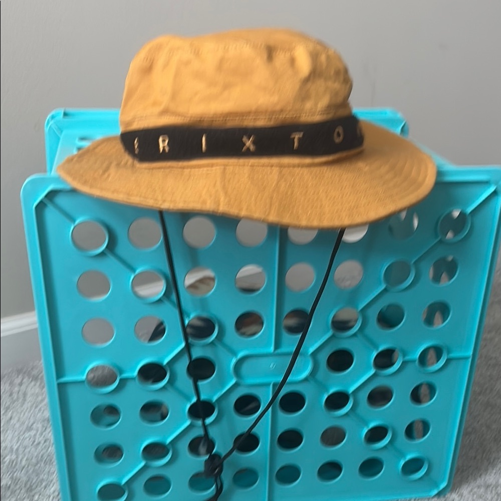 Brixton Yellow Bucket Hat with Black Band
